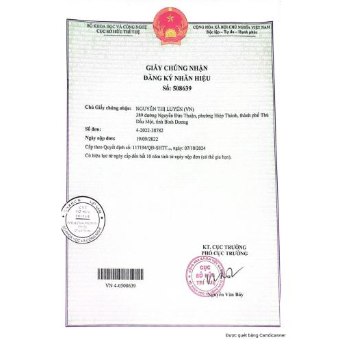 2. Giấy chứng nhận đăng ký nhãn hiệu